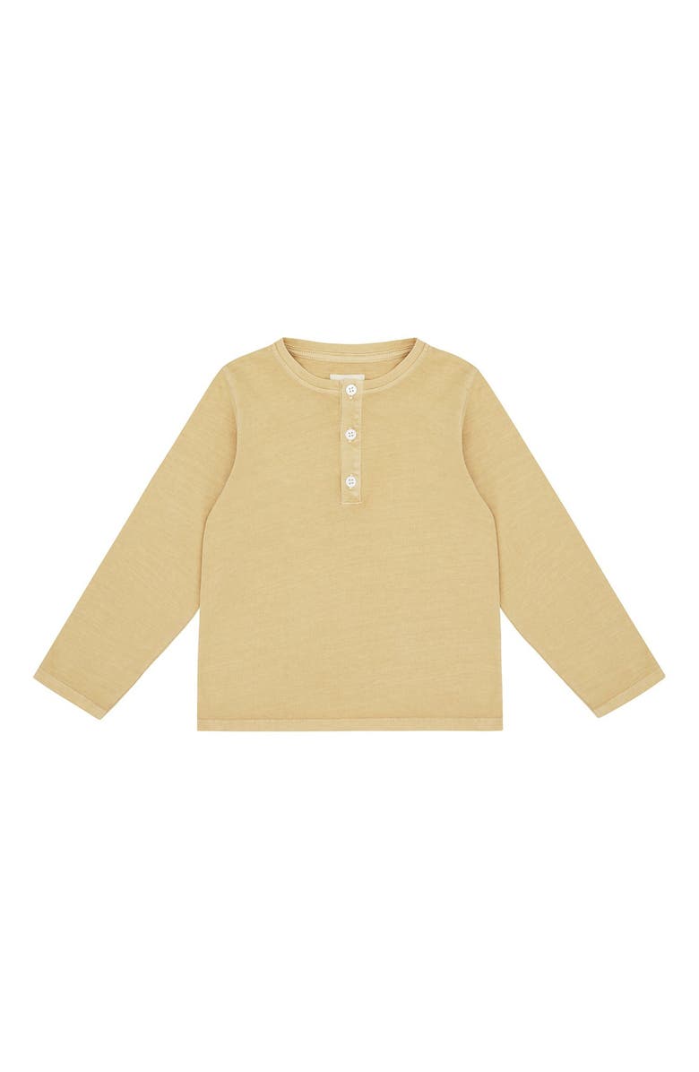 Vild House of Little LS Organic Cotton T-Shirt, Main, color, Sandstone-Natural Mineral Dye