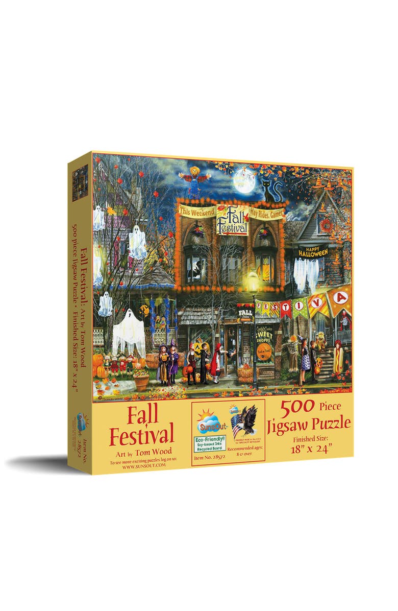 Sunsout Fall Festival 500 piece Jigsaw Puzzle for Adults, Main, color, Multicolor
