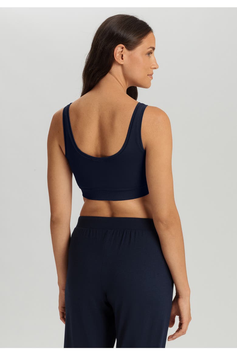 Touch Feeling Crop Top Padded, Alternate, color, Deep Navy