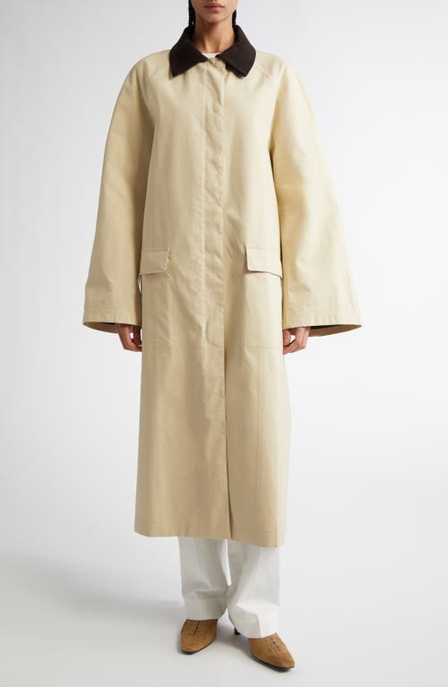 Totême Toteme County Waxed Organic Cotton Coat In Peanut