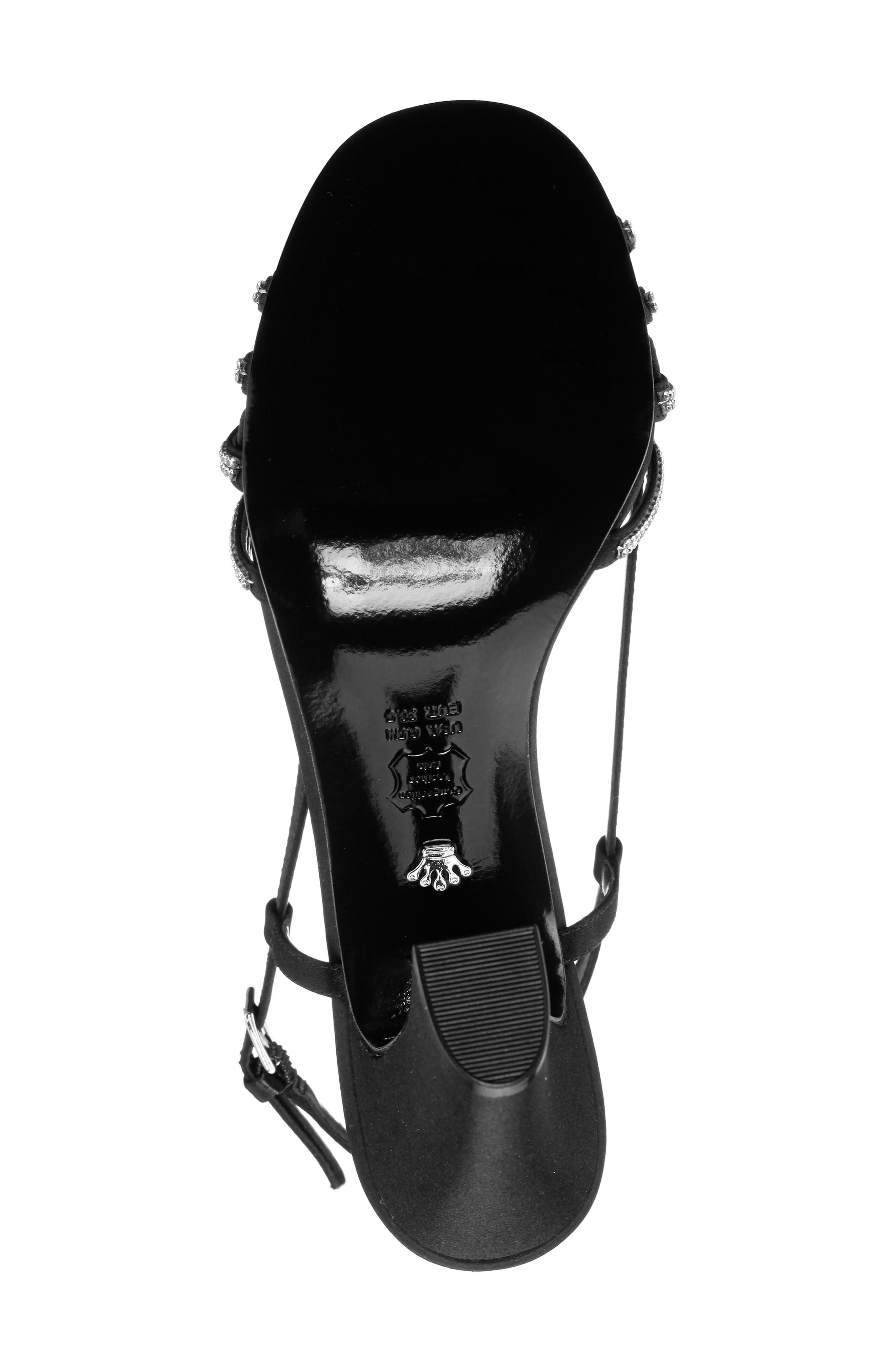 Avaley Slingback Sandal, Alternate, color, BLACK LUSTER SATIN