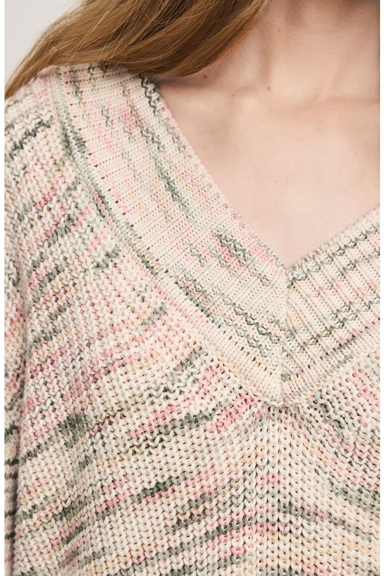 Anola Space Dye Cotton Sweater, Alternate, color, PETAL MULTI