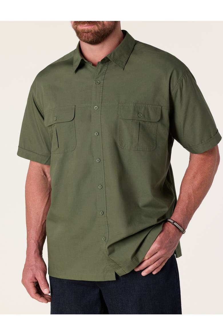 Big & Tall Co-pilot Sport Shirt, Alternate, color, THYME