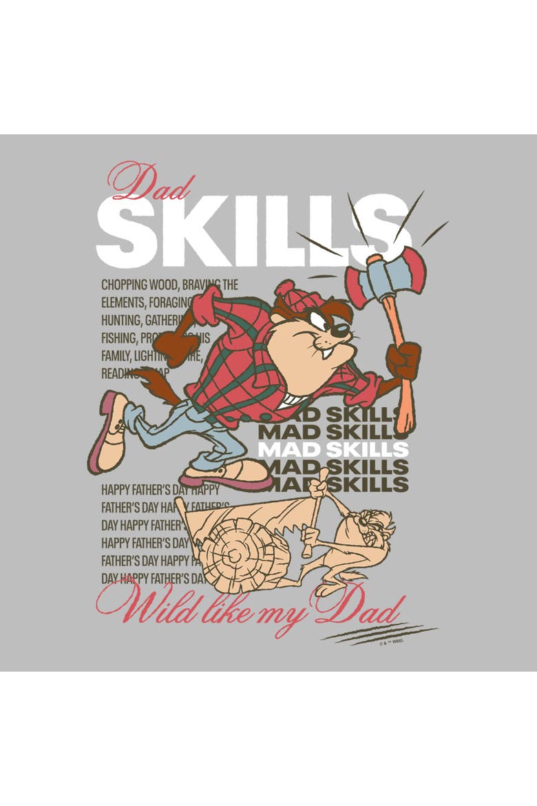 Men's Looney Tunes Wild Like My Dad  Graphic T-Shirt, Alternate, color, Sport Grey
