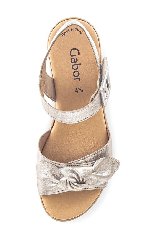 Gabor 44.653 Platform Wedge Sandal In Puder