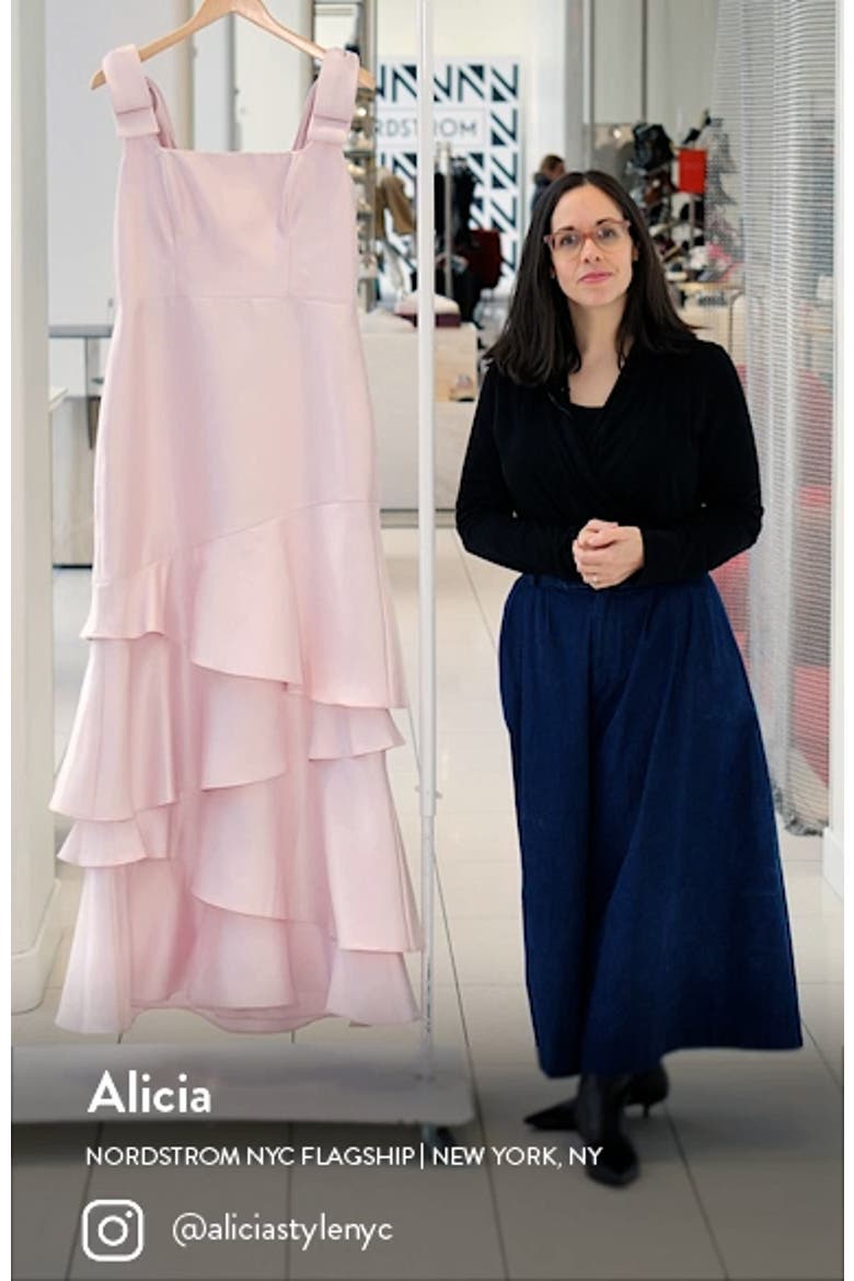 Bow Shoulder Tiered Gown video