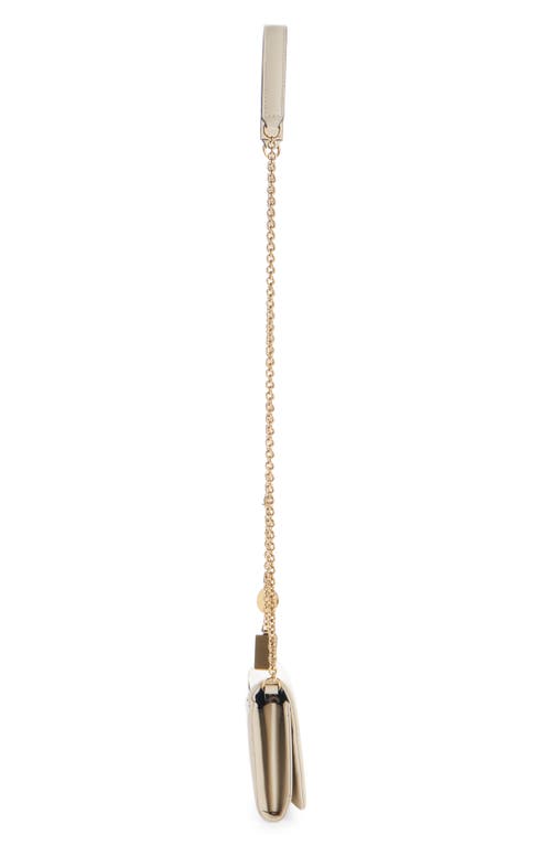 Chloé Womens Spin Logo-plaque Leather Chain Wallet Vegetal Beige In 23n Vegetal Beige