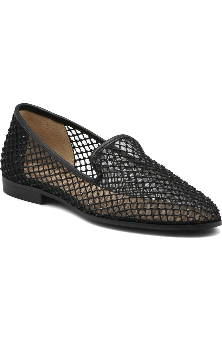 Charles by Charles David Forrest Rhinestone Mesh Loafer, Main, color, Black-Mesh