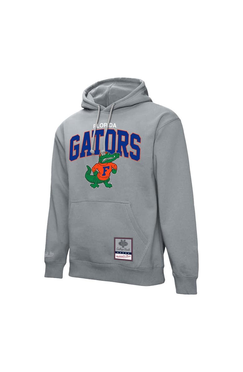 Mitchell & Ness Men's Mitchell & Ness Heather Gray Florida Gators Classic Arch Pullover Hoodie, Alternate, color, Heather Gray