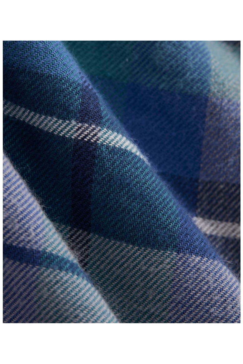 Plaid Stretch Cotton Flannel Shirt, Alternate, color, TRADEWINDS