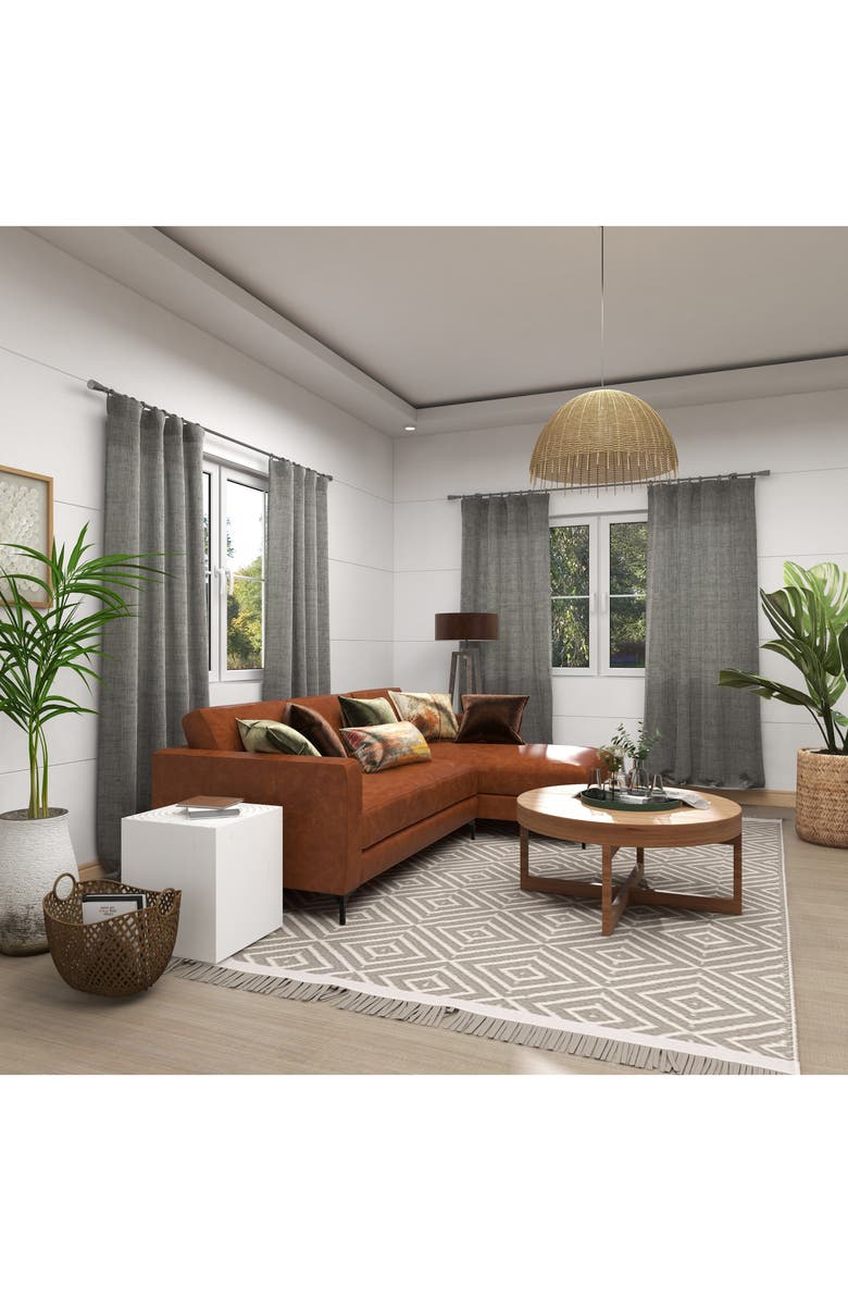 GINGER BIRCH STUDIO White Wood Intricately Carved Accent Table, Alternate, color, 