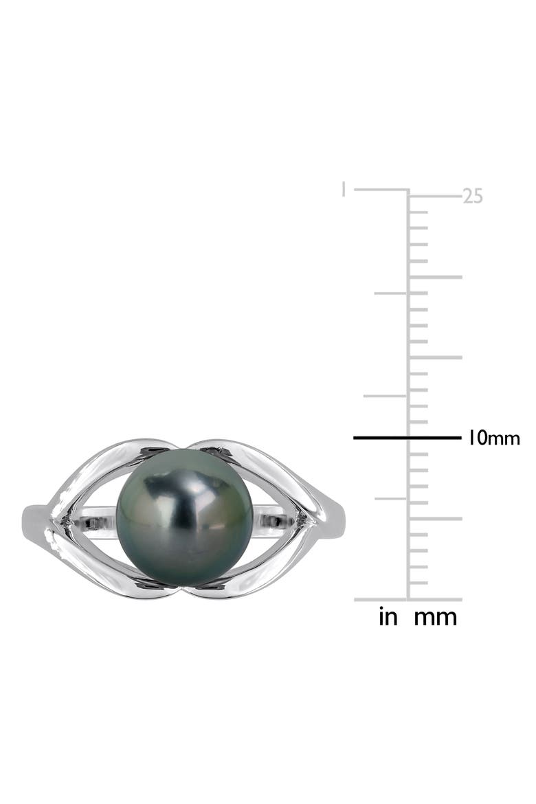 Cultured Tahitian Pearl Ring, Alternate, color, BLACK
