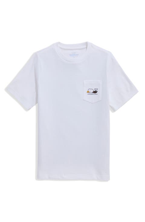 Kids' Bald Eagle Whale Pocket Graphic T-Shirt (Toddler, Little Kid & Big Kid)