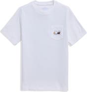 vineyard vines Kids' Bald Eagle Whale Pocket Graphic T-Shirt