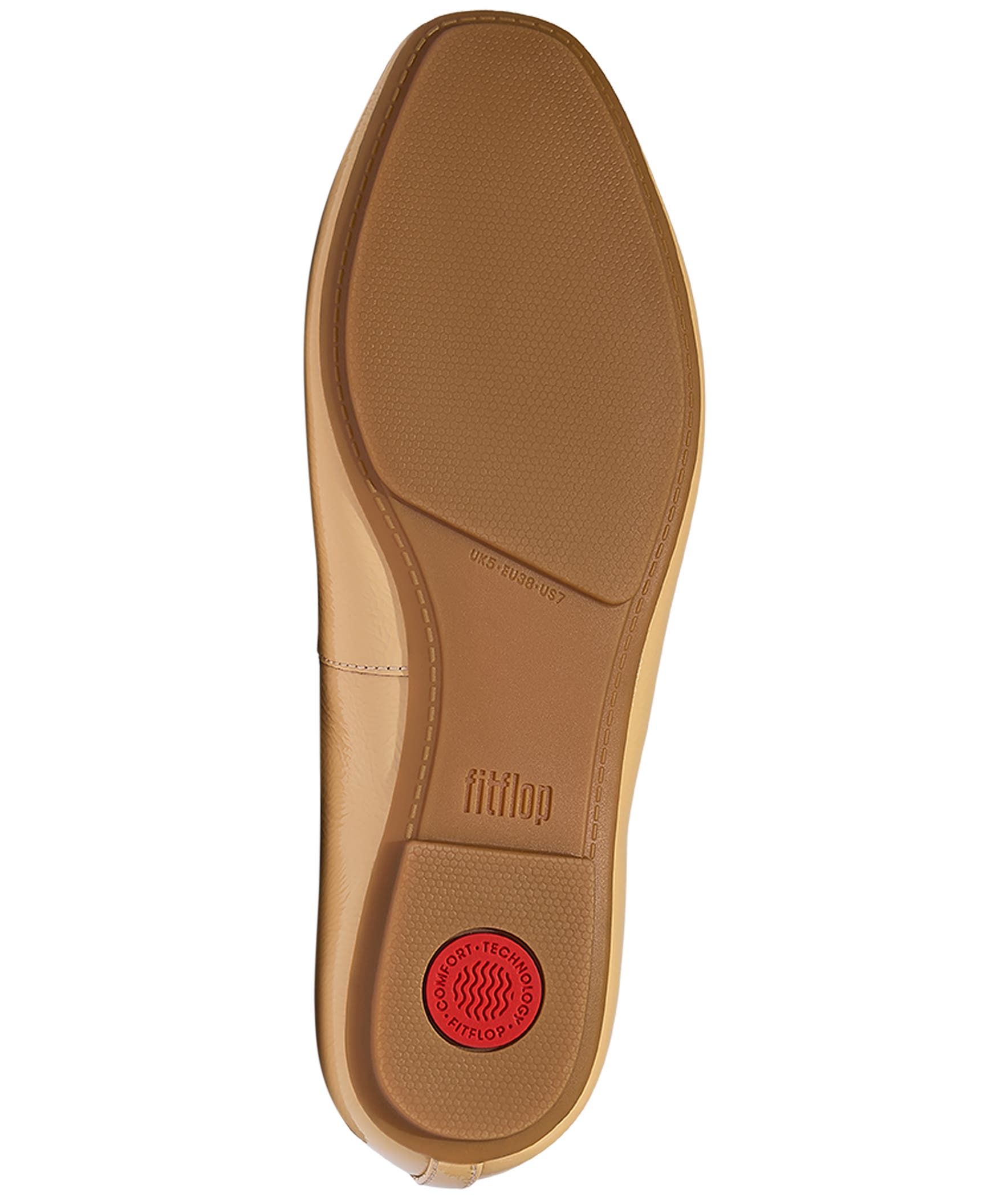 FitFlop Delicato Bow Pat Lea Ballet, Alternate, color, Cappuccino