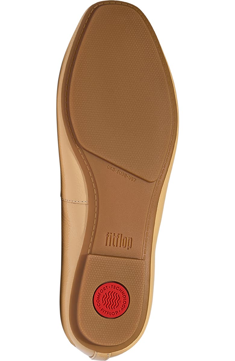 FitFlop Delicato Bow Pat Lea Ballet, Alternate, color, Cappuccino