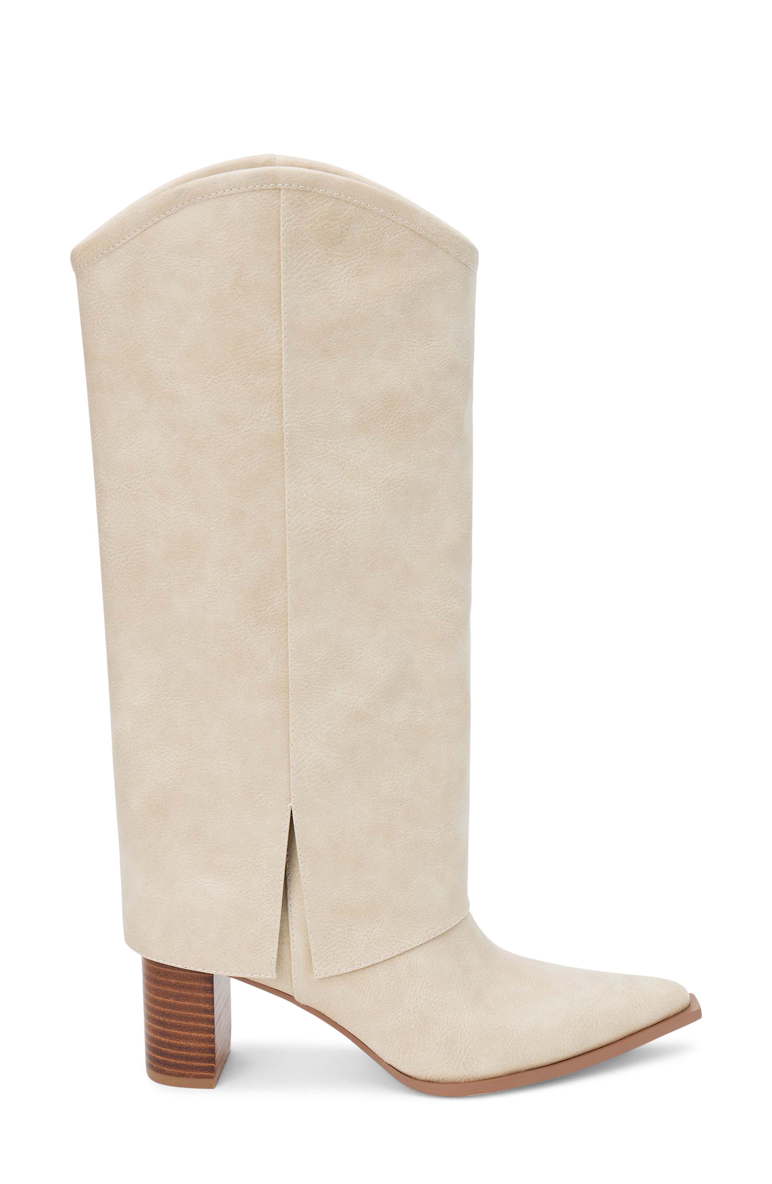Coconuts by Matisse Walker Foldover Shaft Knee High Boot, Alternate, color, Natural
