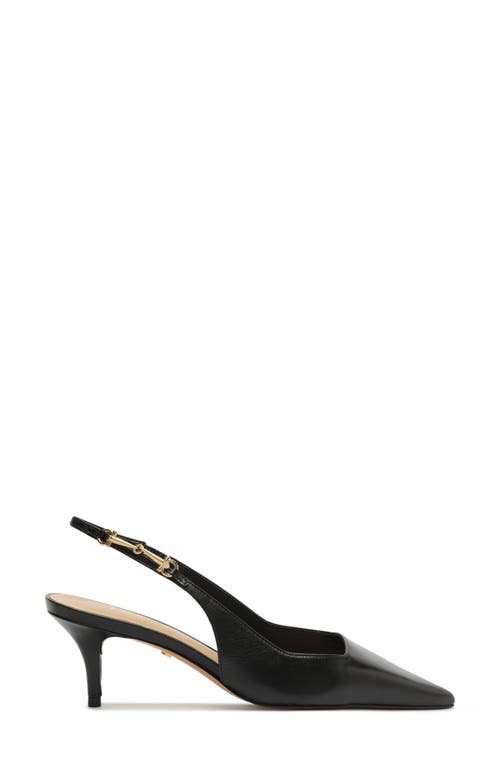 Arezzo Laurel Pointed Toe Slingback Pump In Black