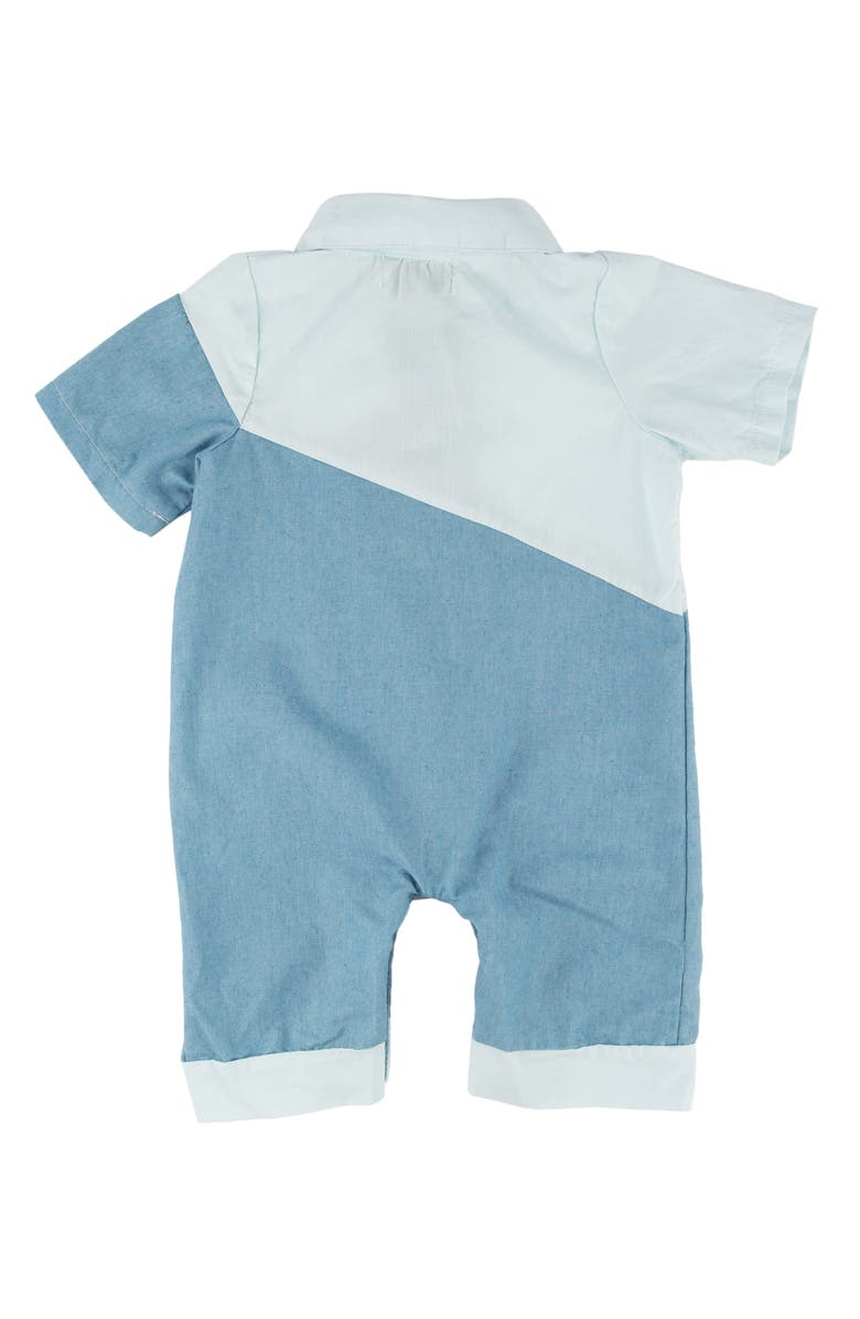 Miki Miette Thomas Short Sleeve Button-Up Romper, Alternate, color, 