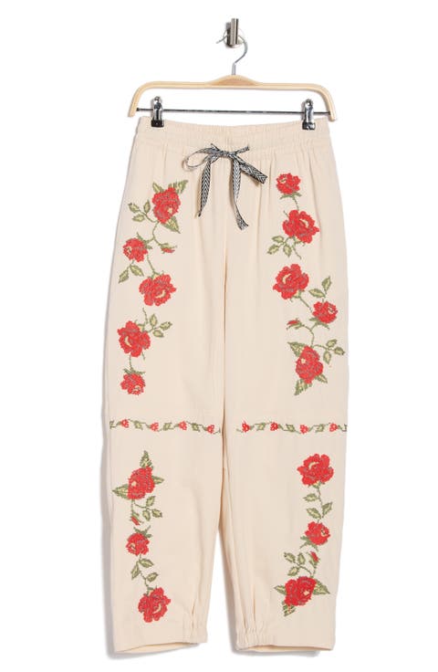 Floral Cotton Pants