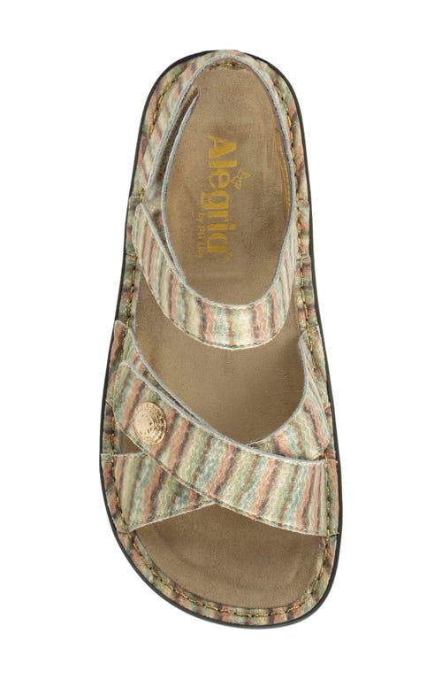 Alegria By Pg Lite Kelsi Spumoni Slingbac Platform Wedge Sandal In Multi