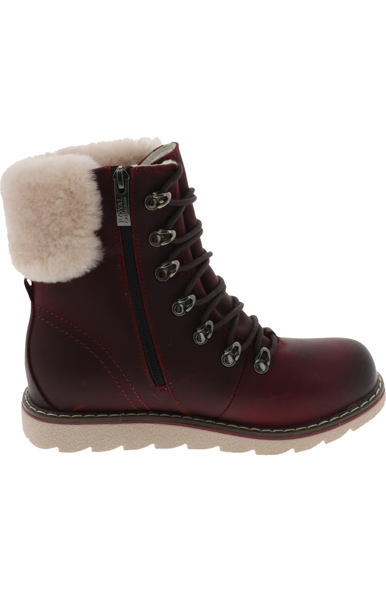 Royal Canadian Cambridge Waterproof Snow Boot with Genuine Shearling Cuff, Alternate, color,