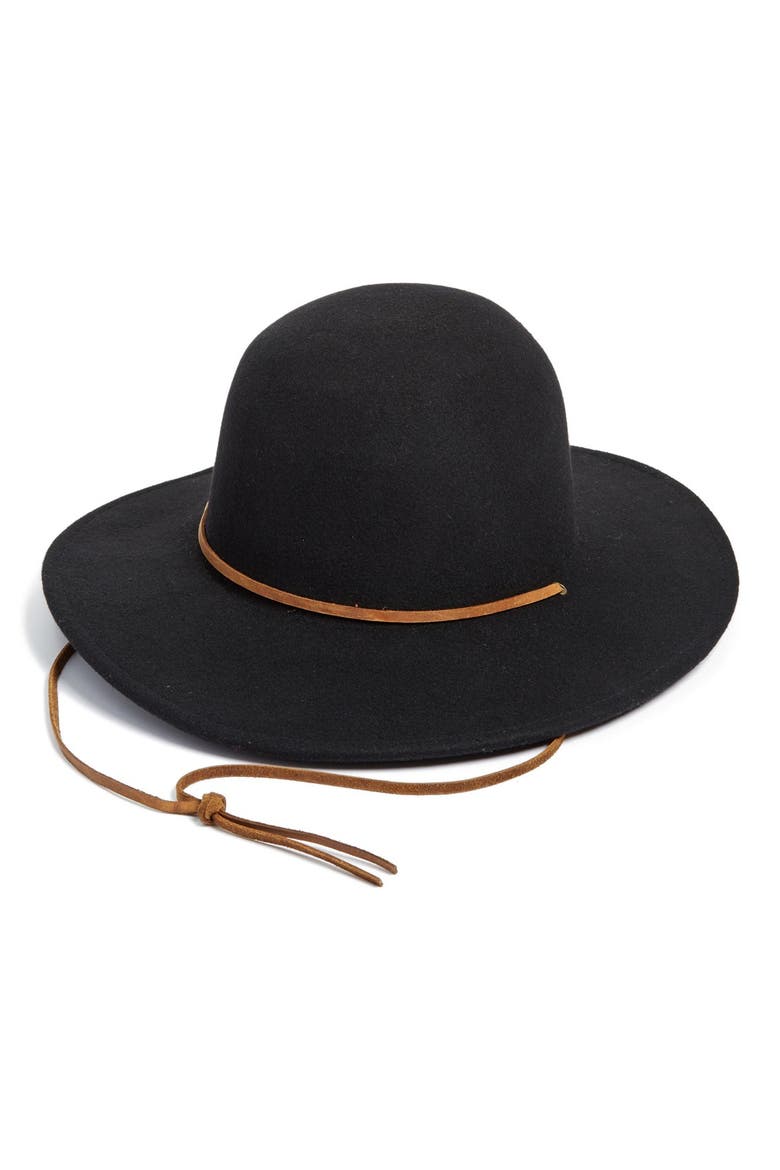 'Tiller' Felt Panama Hat, Main, color, BLACK
