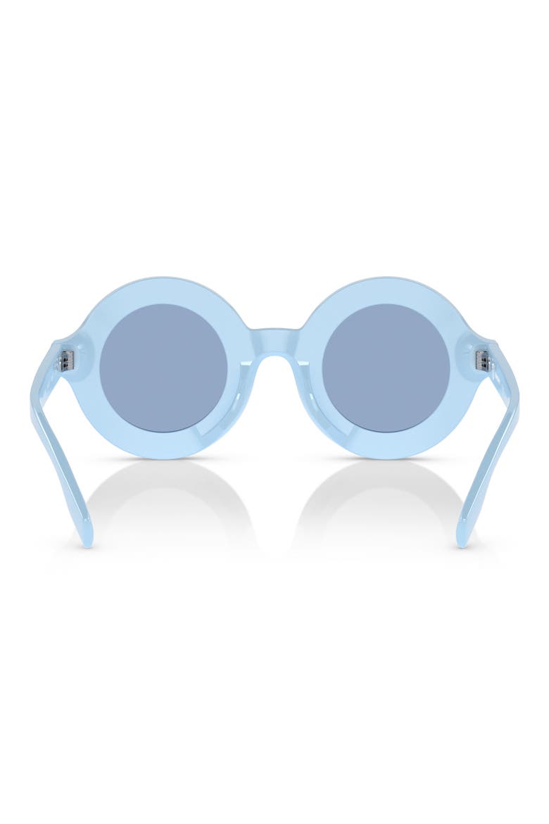 Kids' 40mm Round Sunglasses, Alternate, color, AZURE / LIGHT BLUE