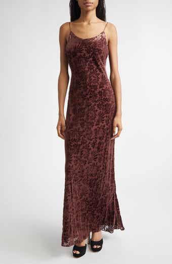 Jolynn Velvet Floral Gown