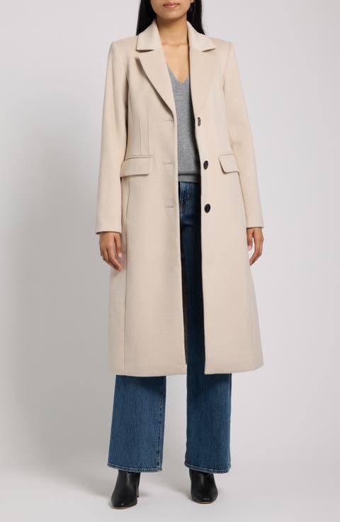 Structured Wool Blend Coat