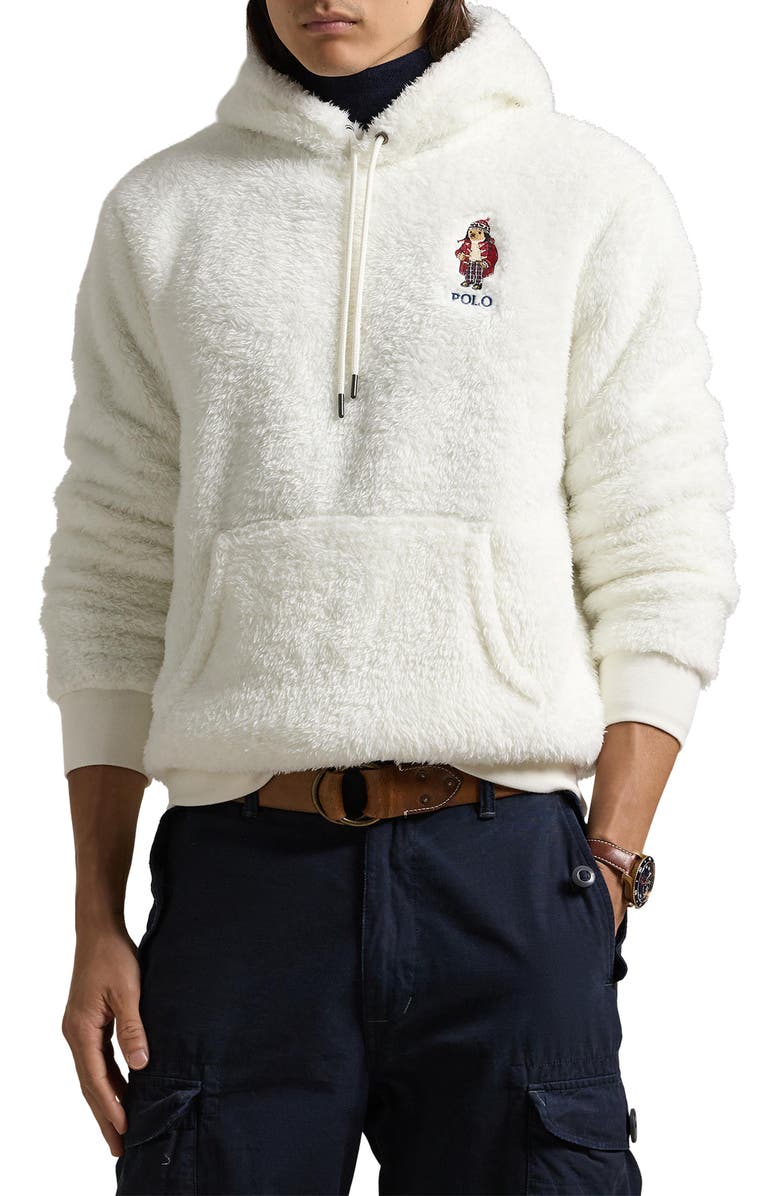 Polo Ralph Lauren Polo Bear High Pile Fleece Hoodie, Main, color,