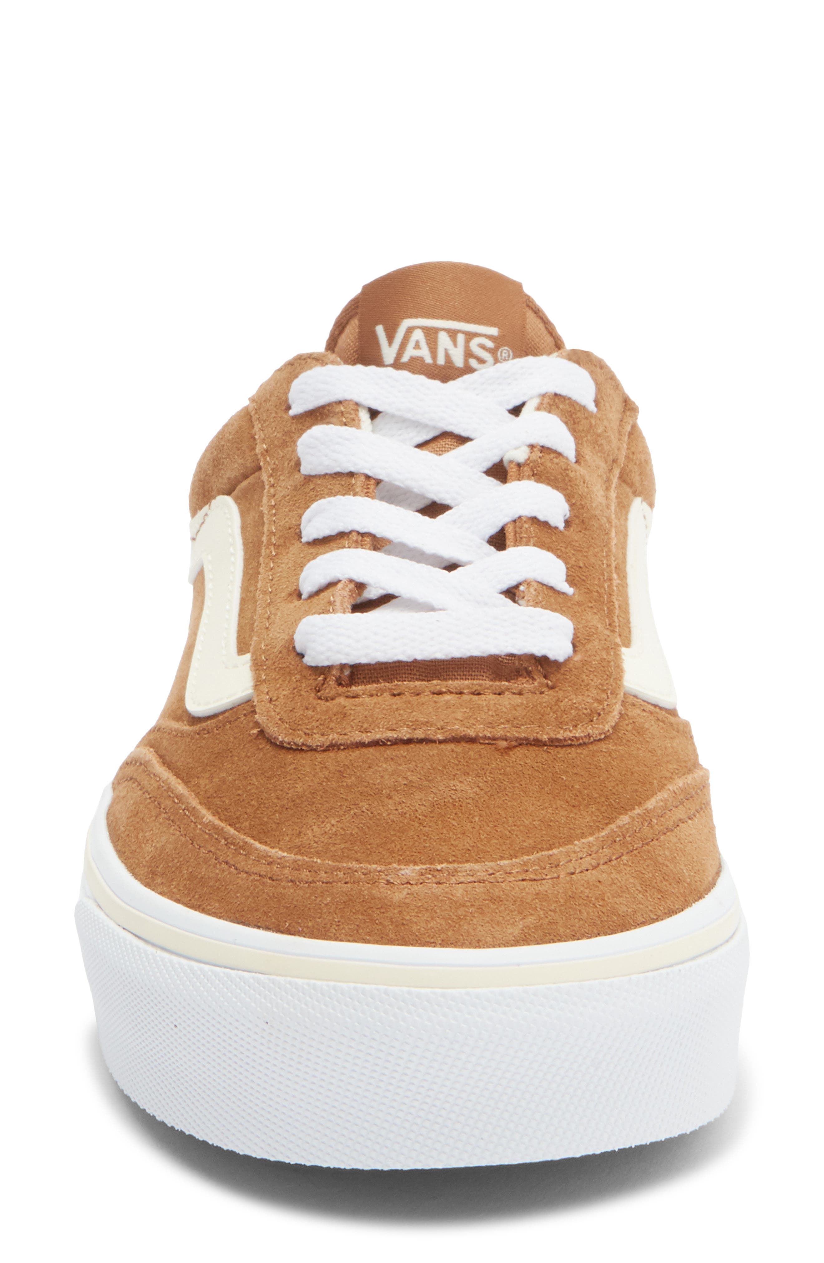 Vans Brooklyn Low Top Platform Sneaker, Alternate, color, Suede Chipmunk