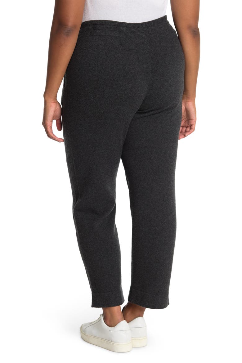 Drawstring Stretch Cashmere Crop Pants, Alternate, color, 098-SLATE