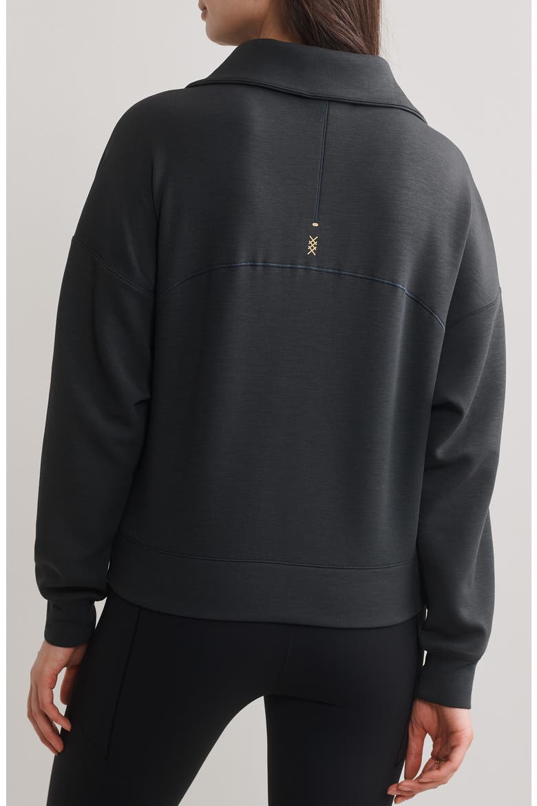 DreamGlow Half Zip, Alternate, color, BLACK