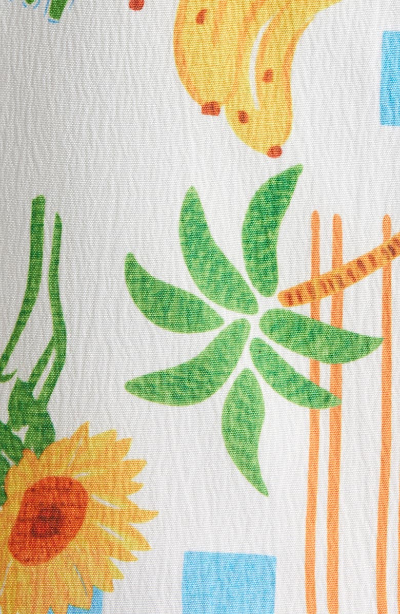 Kulani Kinis Beaded Crinkle Crepe Cover-Up Sundress, Alternate, color,