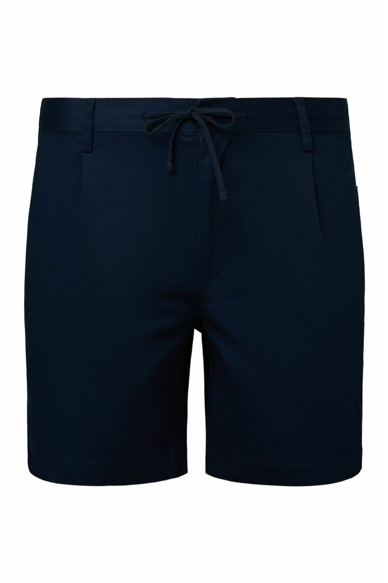 Garment Dye Cotton Drawstring Short, Alternate, color, DEEP NAVY