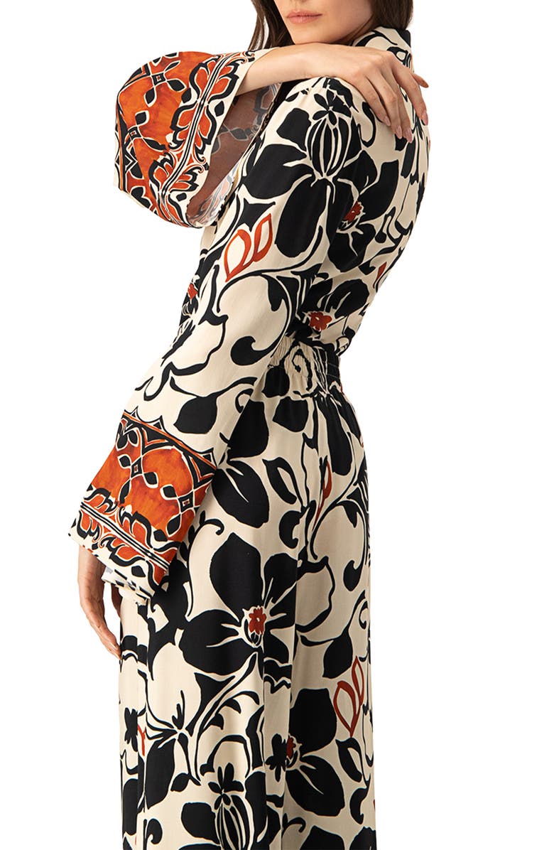 IVONNE Wide Sleeve Printed Shirt, Alternate, color, Multicolor