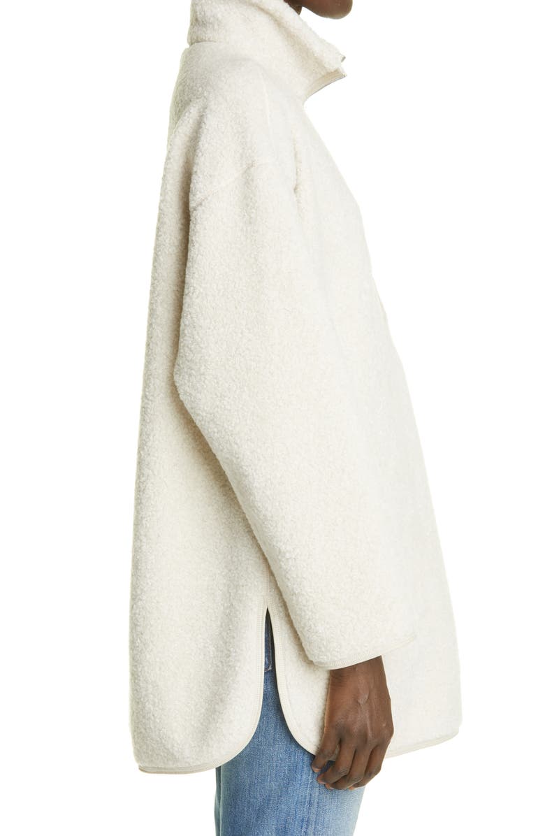 Lafayette 148 New York Half Zip Fleece Tunic, Alternate, color, 