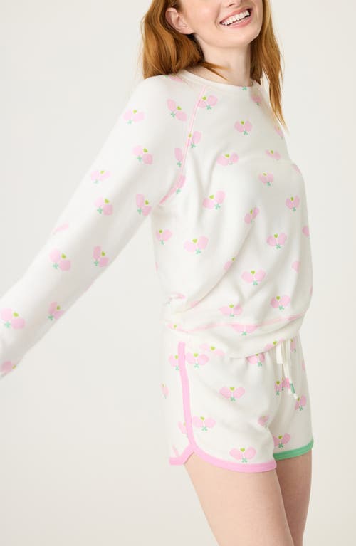 Pj Salvage Peach Party Patterned Pajama Shorts In Ivory