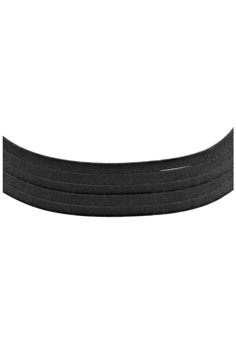 Five Strand Velvet Choker, Alternate, color, BLACK