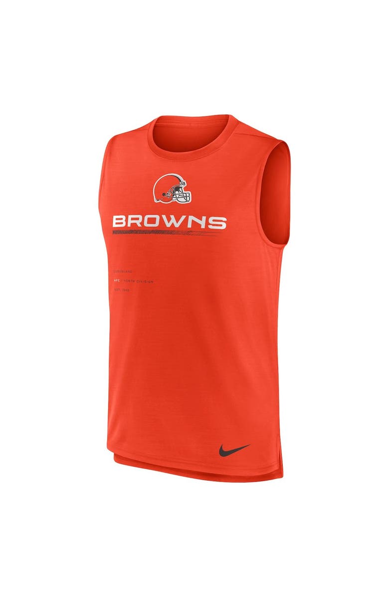 Nike Men's Nike Orange Cleveland Browns Muscle Trainer Tank Top, Alternate, color, Orange