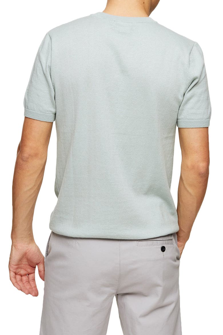 Sweater Knit T-Shirt, Alternate, color, GREEN
