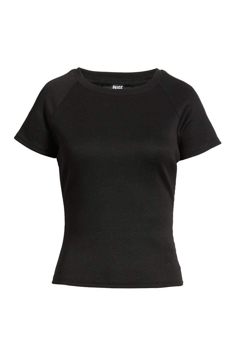 Bijou Rib T-Shirt, Alternate, color, BLACK