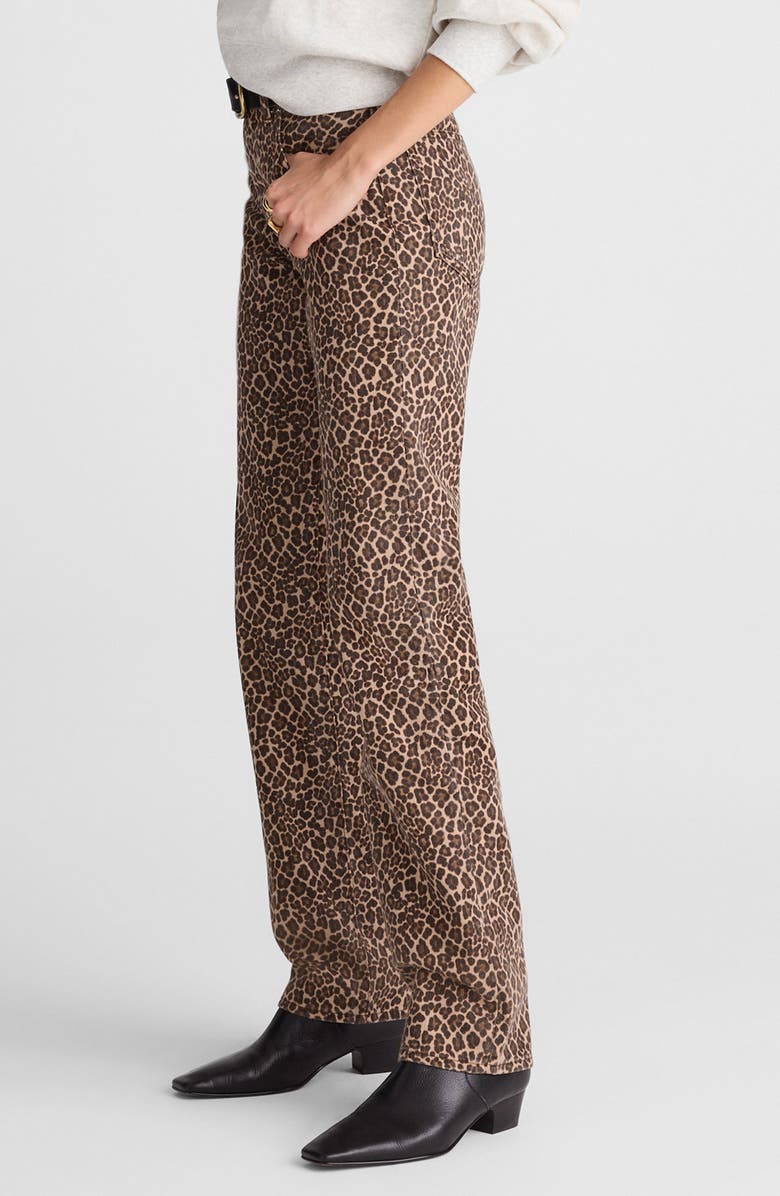 Madewell Longline Straight Leg Jeans, Alternate, color, Dark Mocha