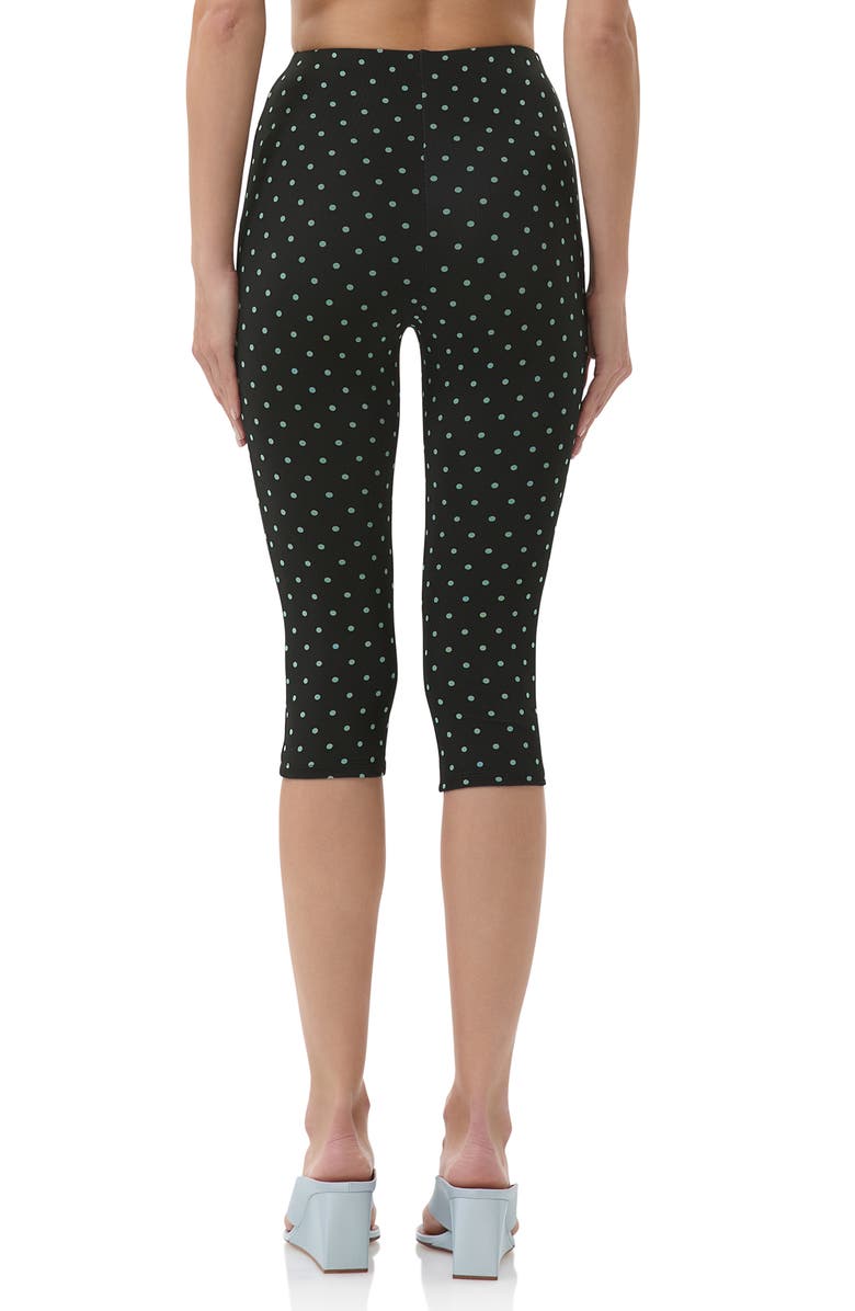 AFRM Gianna Capri Leggings, Alternate, color, Aqua Dot