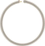 Jennifer Fisher 18K Gold Double Row Lab Created Diamond Necklace - 38.13 ctw