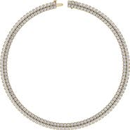 Jennifer Fisher 18K Gold Double Row Lab Created Diamond Necklace - 38.13 ctw