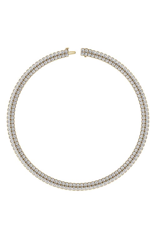 Jennifer Fisher 18K Gold Double Row Lab Created Diamond Necklace - 38.13 ctw in 18K Yellow Gold  product