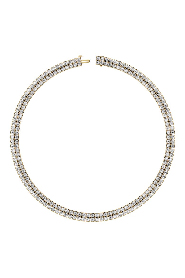 18K Gold Double Row Lab Created Diamond Necklace - 38.13 ctw (Nordstrom Exclusive) video