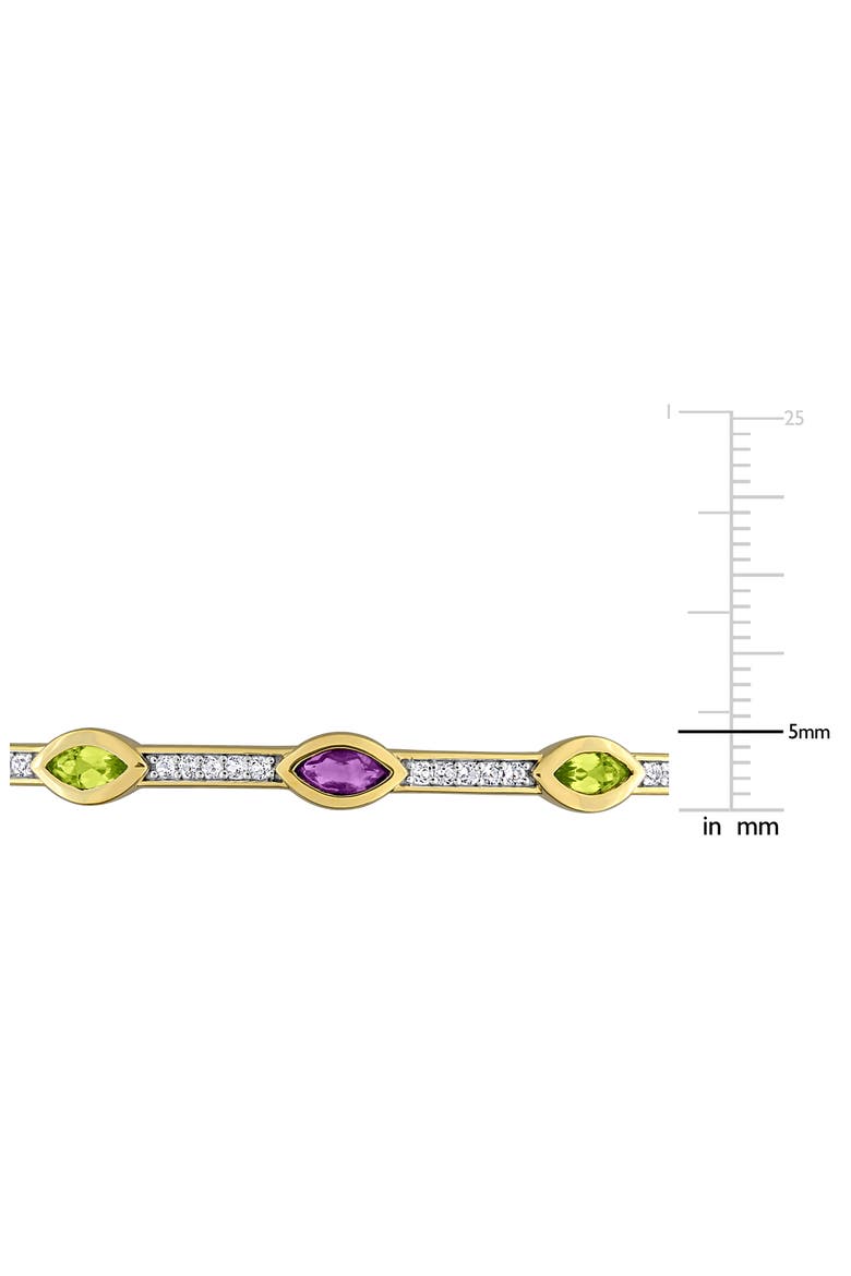 Multi-Gem Station Bangle, Alternate, color, MULTI